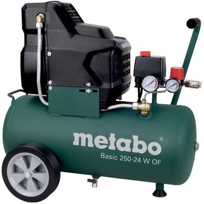 Compressore - METABO - Basic 250-24 W OF - Attacco rapido universale - Impugnatura gommata