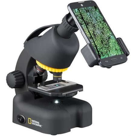 Microscopio per bambini - National Geographic - 40-640x - con adattatore per smartphone
