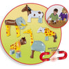 Animali Magnetici - KLEIN - 0071 - Puzzle 4 Grandi Animali Divertenti, Borsa - 16 Pezzi - Dai 12 Mesi