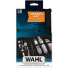 Kit barba da viaggio - WAHL - TRAVEL KIT - Rifinitore a batteria - Rifinitore per peli naso/orecchie - 6 impostazioni - Grigio