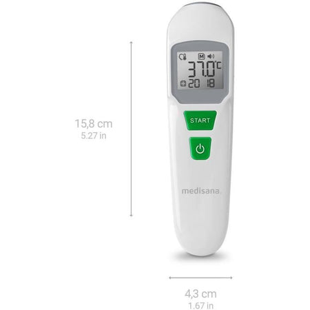 Termometro - MEDISANA - TM 760 - Senza contatto - Misurazione precisa Mirino LED - Segnale acustico - Memorie - Dispositivo medico certificato
