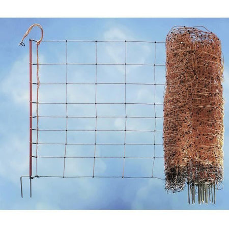 Rete per pecore KERBL - Ovinet elettrificabile - 14 pali - Altezza 90 cm - Lunghezza 50 m