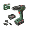 Trapano avvitatore Bosch UniversalImpact 18V60 (+2 batterie da 2,0Ah) + caricabatterie AL 18V-20