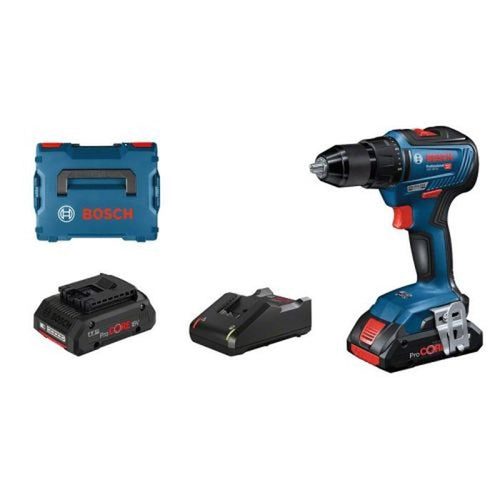 Trapano Avvitatore BOSCH PROFESSIONAL GSR 18V-55 + 2 batterie 4.0Ah ProCore L-BOXX