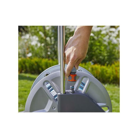 GARDENA AquaRoll M avvolgitubo a ruota in metallo dotato