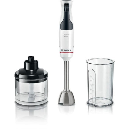 Frullatore ad immersione - BOSCH - MSM4W220 ErgoMaster - Motore 600W - 4 lame QuattroBlade - Leva velocità grilletto + turbo