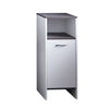 trendteam smart living Armadietto a specchio con molto spazio per riporre gli oggetti, Bianco/Argento fumo, 32 x 82 x 99 cm