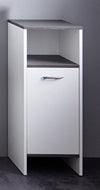 trendteam smart living Armadietto a specchio con molto spazio per riporre gli oggetti, Bianco/Argento fumo, 32 x 82 x 99 cm