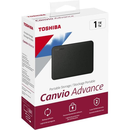 Disco rigido esterno - Toshiba - Canvio Advance - 1 TB - Black
