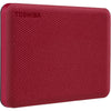 Disco rigido esterno - Toshiba - Canvio Advance - 1 a - rosso