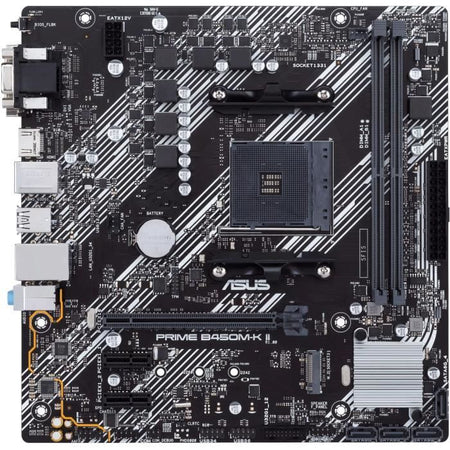 Placa base - ASUS - Prime B450M-K II - AMD B450 - Micro ATX - DDR4 hasta 64 GB