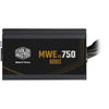 COOLER MASTER MWE Bronze 750W V2 - Alimentazione 750W - 230V (Certificato 80 Plus Bronze 5 anni di garanzia) Cavi piatti neri