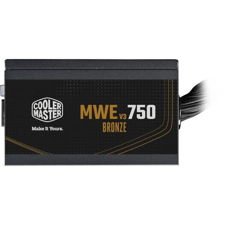 COOLER MASTER MWE Bronze 750W V2 - Alimentazione 750W - 230V (Certificato 80 Plus Bronze 5 anni di garanzia) Cavi piatti neri