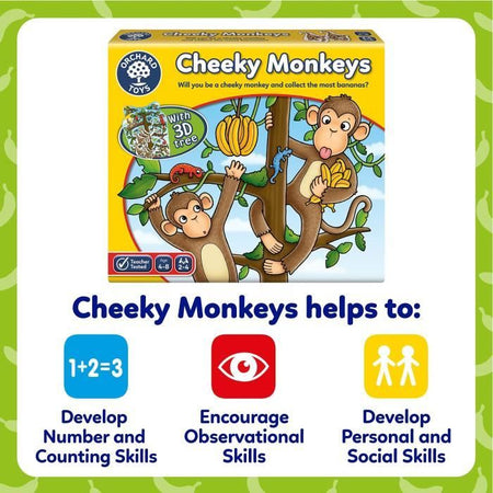 Orchard Toys Cheeky Monkeys è un gioco di fortuna