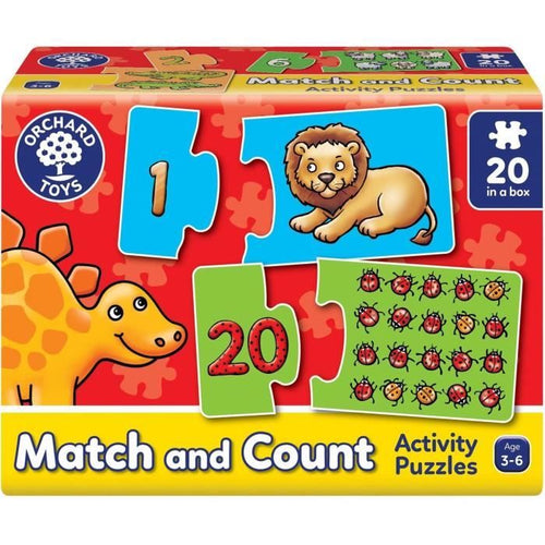 Puzzle intelligente - FRUTTETO - Abbina e conta