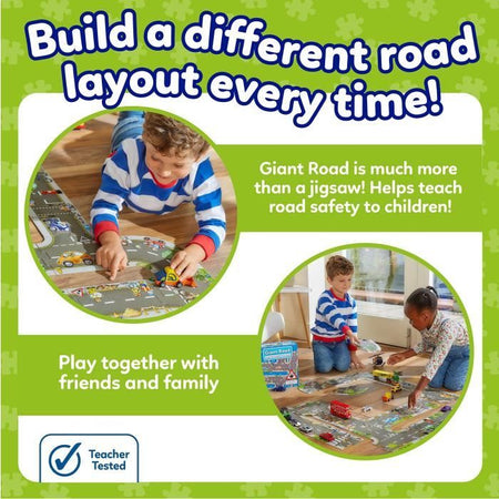 Giant Road Road - Puzzle - FRUTTETO - 20 grandi pezzi intercambiabili