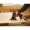 BLACK + DECKER - Trapano avvitatore a batteria MultiEvo 18V 1,5Ah + Caricabatterie - MT218K-QW - Attrezzo con testina intercambiabile