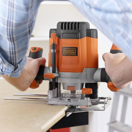 BLACK + DECKER KW1200E-QS Router 1200W - 7 accessori