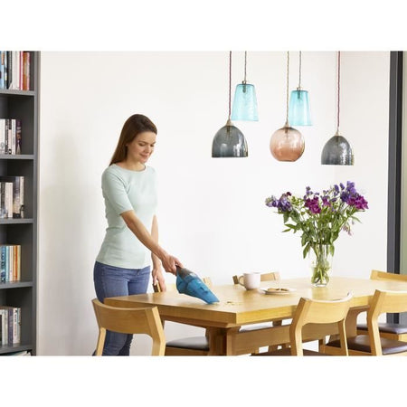 BLACK + DECKER WDC215WA-QW - Aspirapolvere manuale - Dustbuster Lithium Acqua e polvere 7,2V - Indicatore LED - Blu