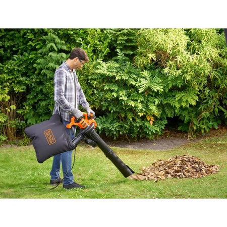 Aspirapolvere soffiante con filo BLACK+DECKER BEBL260-QS 2600 W - Capacità 40 L Volume di aspirazione 11,8 m3/min