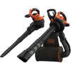 BLACK + DECKER - Aspiratore, Soffiatore, Tritafoglie a filo 3000W - BEBLV300-QS - Completo di tubo flessibile e zaino da 72L