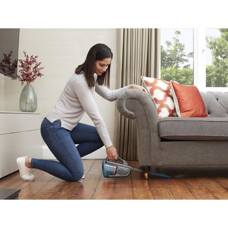 BLACK + DECKER BHHV320B-QW - Aspirapolvere manuale - Dustbuster Lithium 12V - 2 velocità - 25min di autonomia - Blu