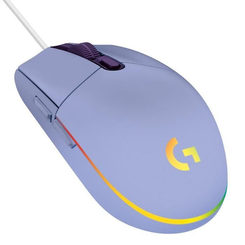 Mouse da gioco cablato - LOGITECH G - G203 - LIGHTSYNC - RGB - Colore lilla