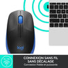 LOGITECH - Mouse wireless blu M190