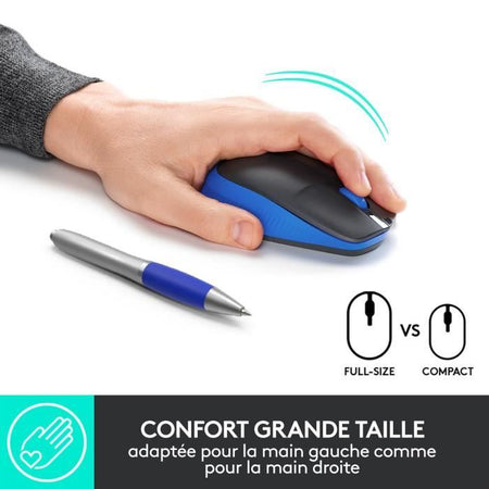 LOGITECH - Mouse wireless blu M190
