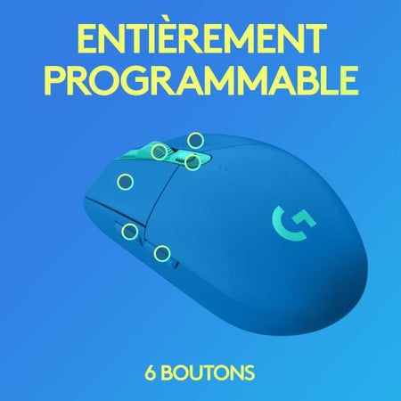 Mouse da gioco wireless - LOGITECH G - G305 - LIGHTSPEED - Durata batteria 250 ore - Blu