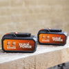 Batteria da 4ah 2x20V per strumento da 40 V o 8Ah su utensile di alimentazione a doppia potenza 20 V - compatibile con strumenti 40 V & 20 V