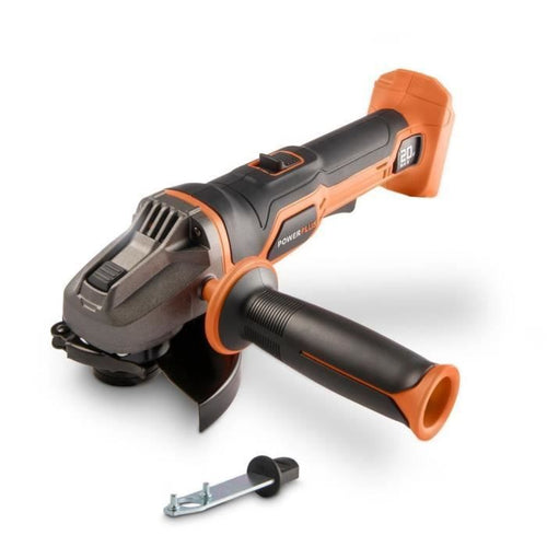 GRANDER ANGOLO WIRELESS 20V 115mm + Avvio progressivo - Dual Power Powdp35100 - consegnato senza batteria o caricabatterie
