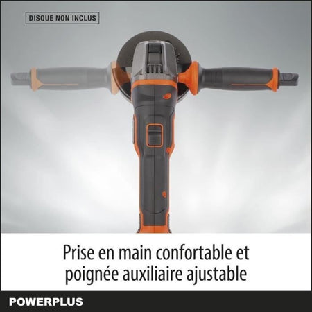 GRANDER ANGOLO WIRELESS 20V 115mm + Avvio progressivo - Dual Power Powdp35100 - consegnato senza batteria o caricabatterie