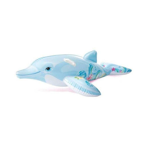 Materassino da spiaggia gonfiabile Dolphin - Misto - 175 cm - Per bambini - Grigio e nero
