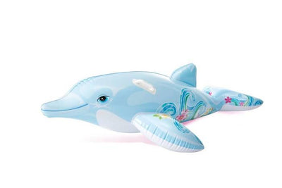 Materassino da spiaggia gonfiabile Dolphin - Misto - 175 cm - Per bambini - Grigio e nero