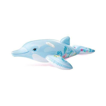 Materassino da spiaggia gonfiabile Dolphin - Misto - 175 cm - Per bambini - Grigio e nero