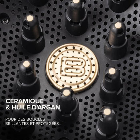 Diffusore d'Aria Calda in Ceramica XL - Bellissima - Diffon Supreme Olio di Argan Per Capelli Ricci - 2 Velocità 3 Temperature