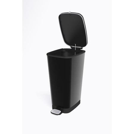 Pattumiera a pedale KIS Chic Bin Style - L - 50 l - Nero