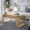 Tavolino sollevabile - BALTIK - Rettangolare - Rovere - Su gambe - 105 x 55 x 45 cm