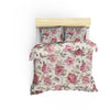 Completo letto - 1 copripiumino 220 x 240 cm + 2 federe 60 x 60 cm - 65% cotone, 35% poliestere - Crema