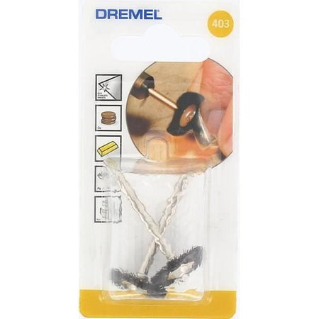 DREMEL set di 2 pennelli in seta a corona