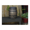 Raccoglitore d'acqua a forma di botte - NATURE - In PE rotostampato - 120 litri - Include accessori