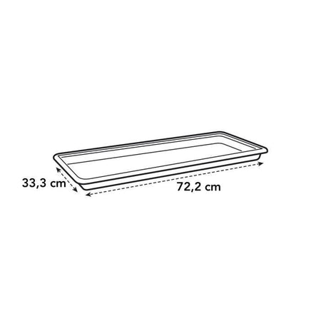 Piattino ELHO Green Basic XXL  72,2 x H 5,5 cm - Nero