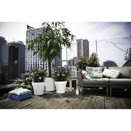 Vaso di fiori LU  40 centimetri Bianco