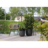 Vaso da fiori a sfera - CAPI EUROPE - SMOOTH NL - 35 x 34 cm - Nero