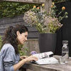 Capi Urban Vaso da fiori liscio elegante basso 26x36 cm nero KBL781 424336