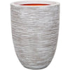 Elegante vaso da fiori basso - CAPI EUROPE - RIB NL - 46 x 58 cm - Avorio