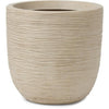 Vaso da fiori a sfera - CAPI EUROPE - WASTE RIB NL - 35 x 34 cm - Terrazzo beige