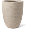 Vaso basso ed elegante - CAPI EUROPE - WASTE RIB NL - 46 x 58 cm - Terrazzo beige