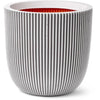 Vaso da fiori a sfera - CAPI EUROPE - GROOVE NL - 43 x 41 cm - Avorio